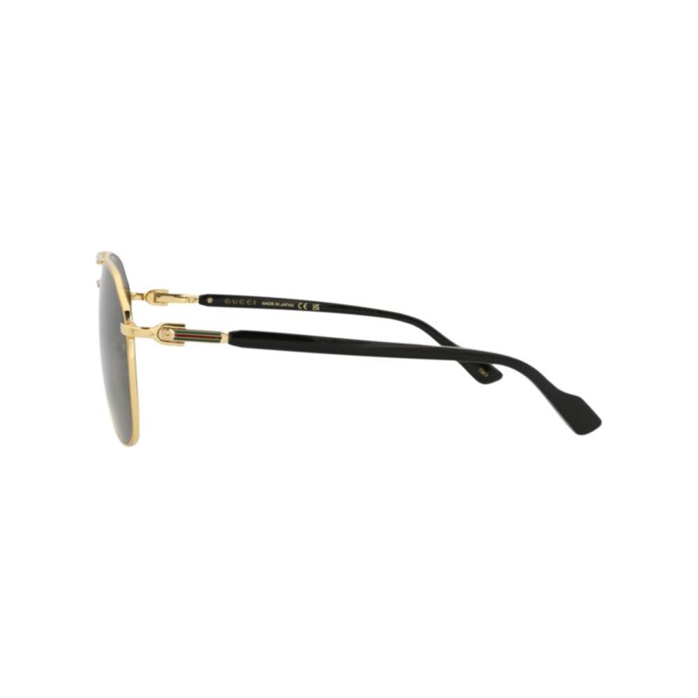 Gucci Aviator-Frame Metal Sunglasses Gold Mens - Picture 3 of 6